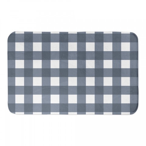 Slate Buffalo Check 34x21 Bath Mat