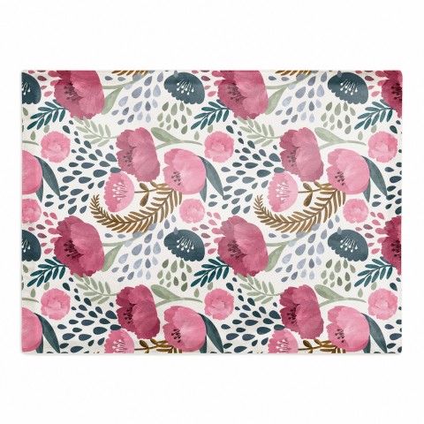 Floral Pattern 18x14 Poly Twill Placemat