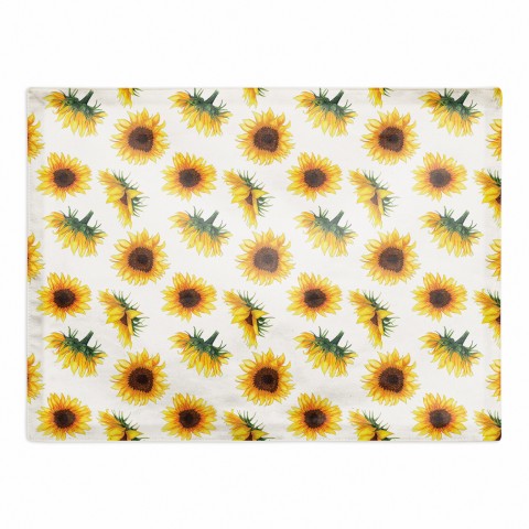 Sunflower Pattern 18x14 Poly Twill Placemat