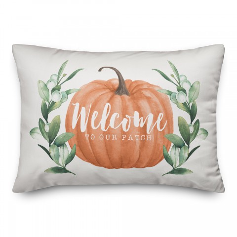 Welcome Pumpkin 14x20 Spun Poly Pillow