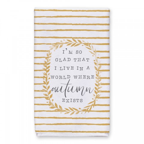 A world where autumn exists 16x25 Towel