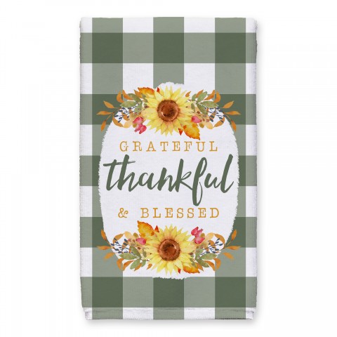 Grateful Thankful & Blessed 16x25 Towel