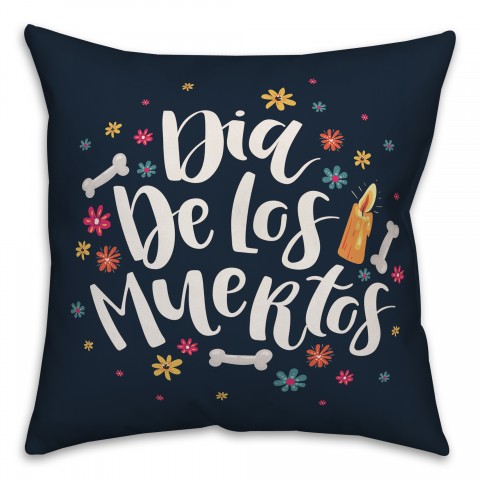 Dia De Los Muertos 18x18 Spun Poly Pillow