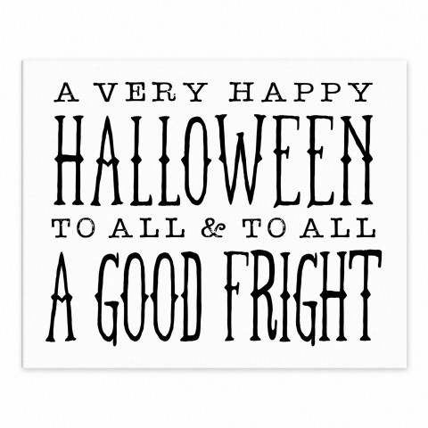 A Very Happy Halloween 8x10 Tabletop Canvas