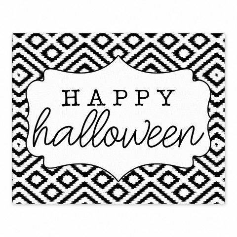 Happy Halloween 8x10 Tabletop Canvas