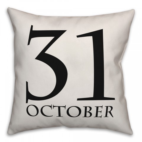 October Thirty First Pillow
