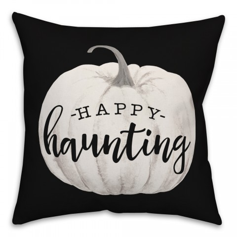 Happy Haunting Pumpkin Pillow
