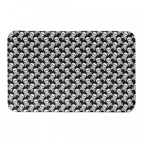 Skull Pattern 34x21 Bath Mat