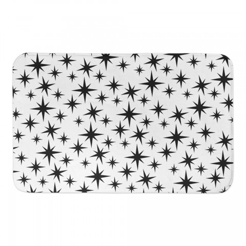 Black Stars 34x21 Bath Mat