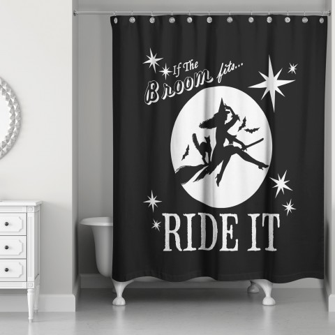 If the broom fits, ride it 71x74 Shower Curtain