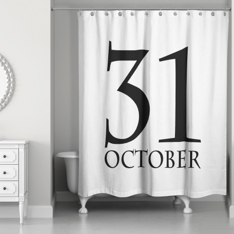 October Thirty First 71x74 Shower Curtain
