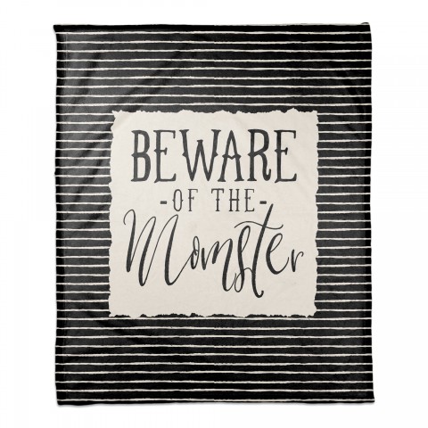 Beware of the Momster 50x60 Coral Fleece Blanket