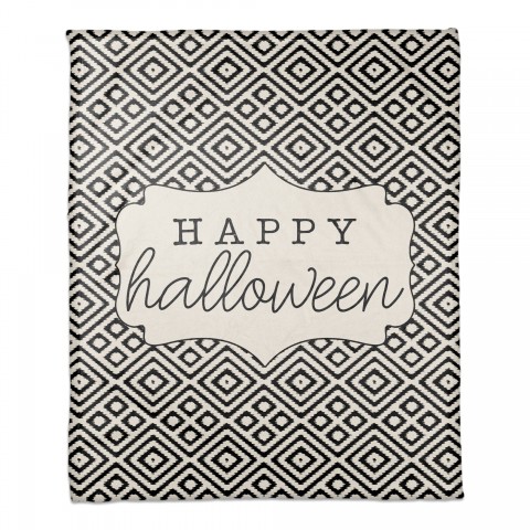 Happy Halloween Aztec 50x60 Coral Fleece Blanket
