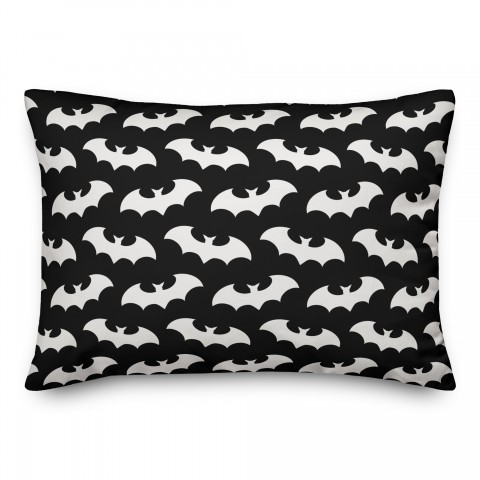 Bat Pattern 14x20 Spun Poly Pillow Cover
