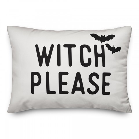 Witch Please 14x20 Spun Poly Pillow Cover