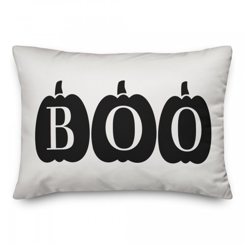 Boo Pumpkins 14x20 Spun Poly Pillow Cover