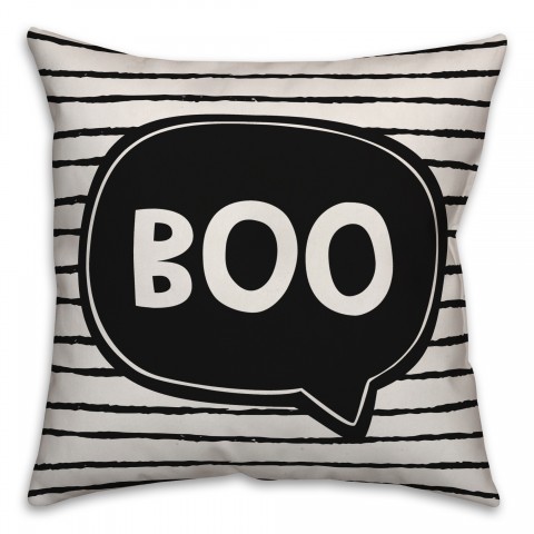 Boo Thought Bubble Pillow