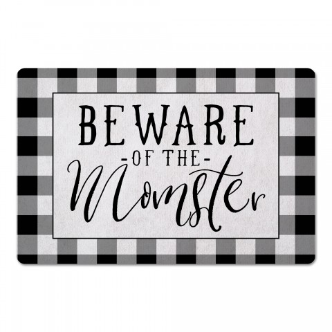 Beware of the Momster 27x18 Floor Mat