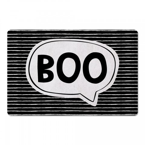 Boo Stripes 27x18 Floor Mat