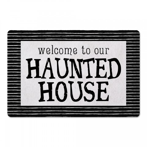 Welcome to Our Haunted House 27x18 Floor Mat