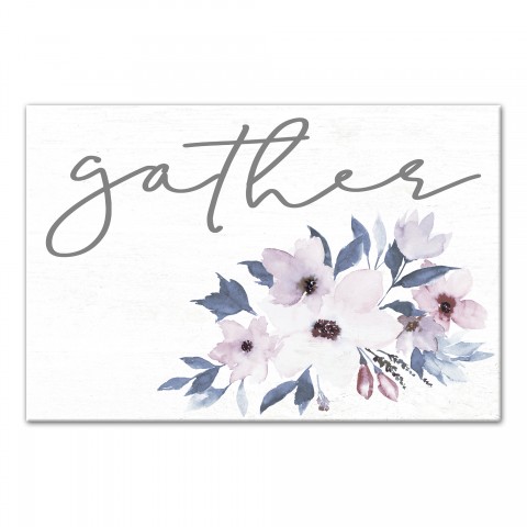 Gather Purple Bouquet 12x18 Canvas Wall Art