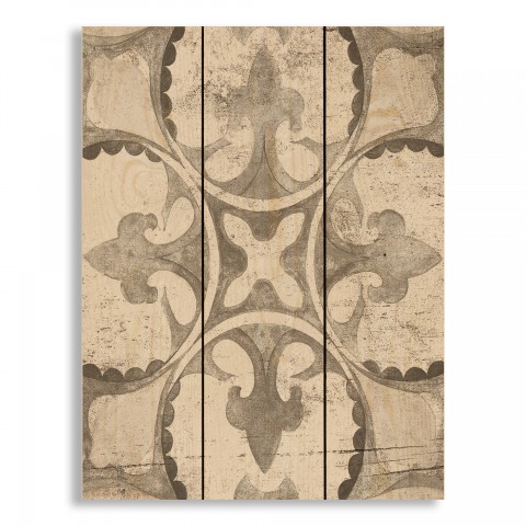 Grey Medallion Pallet Wood Art 10.5x14 Pallet Wood Art