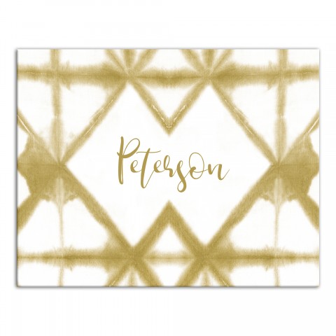 Gold Shibori 11x14 Personalized Canvas Wall Art