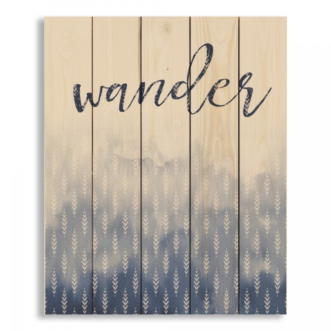 Wander Watercolor 18x22 Pallet Wood Art