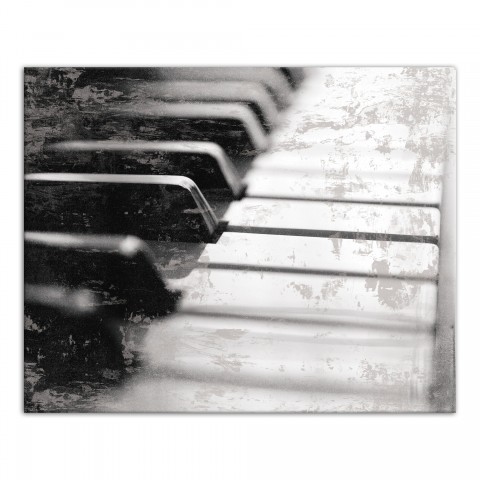 Distressed Piano Keys 16x20 Canvas Wall Art