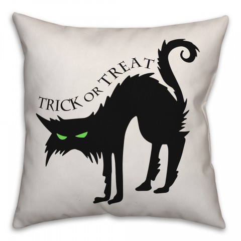 Trick or Treat Cat Pillow