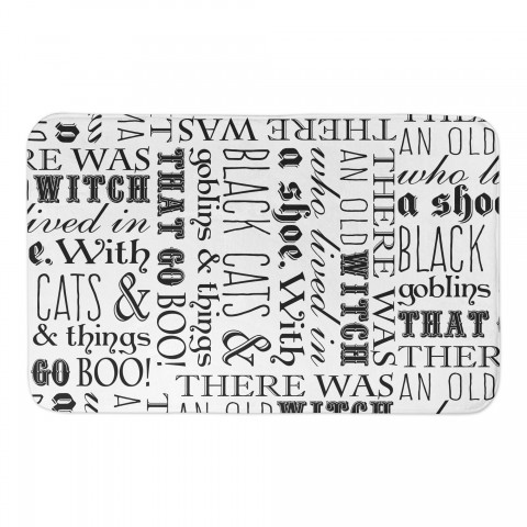 Spooky Words 34x21 Bath Mat