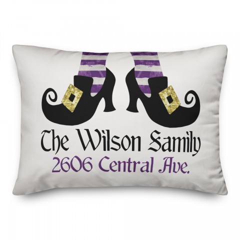 Personalized Witch Shoes Pillow