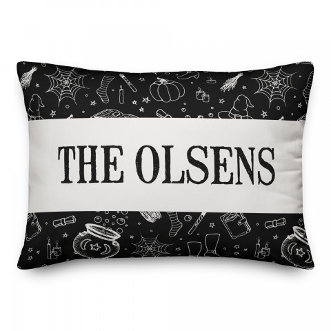 Personalized Halloween Stuff 14x20 Personalized Spun Poly Pillow