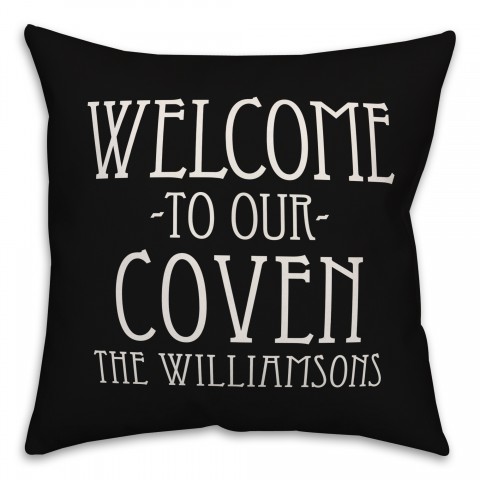 Personalized Welcome to our Coven Pillow