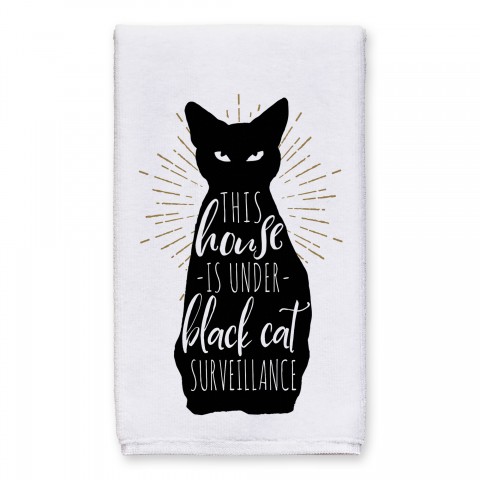 Black Cat House 16x25 Towel