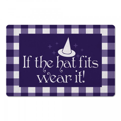 If the Hat Fits Wear it 27x18 Floor Mat