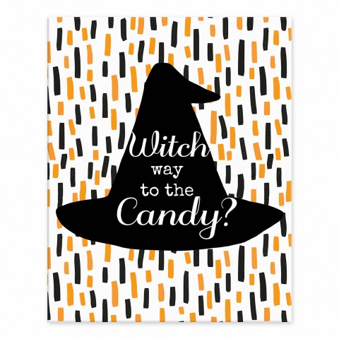 Witch way to the Candy 8x10 Tabletop Canvas