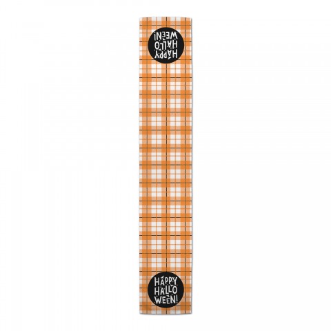 Happy Halloween Plaid Runner