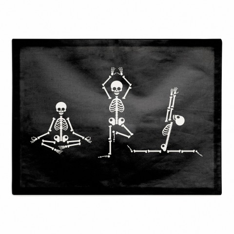 Yoga Skeletons 18x14 Poly Twill Placemat