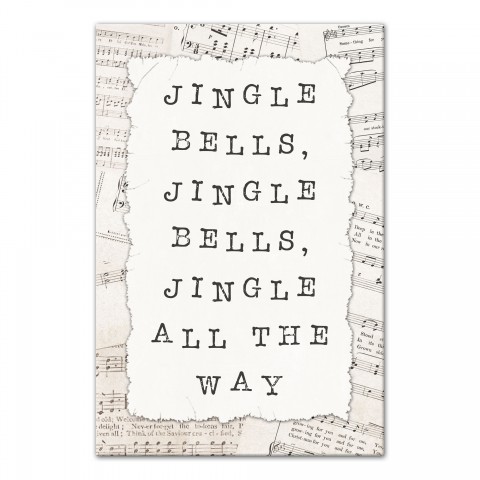 Jingle Bells 12x18 Canvas Wall Art