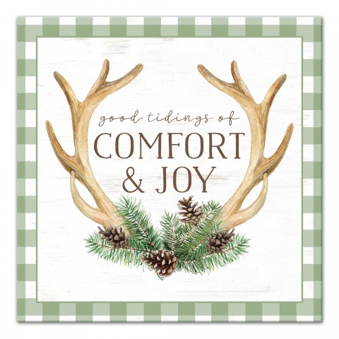 Comfort & Joy 12x12 Canvas Wall Art