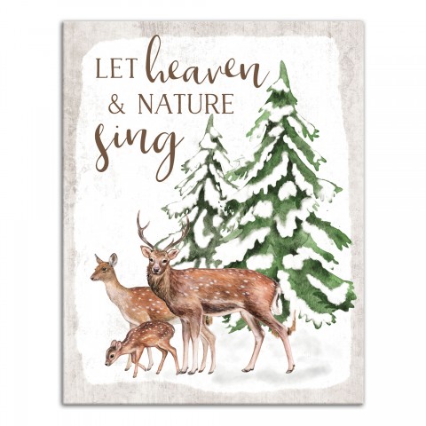 Let Heavens And Nature Sing 11x14 Canvas Wall Art