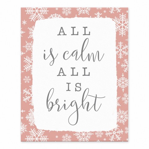 All Is Calm 8x10 Tabletop Canvas