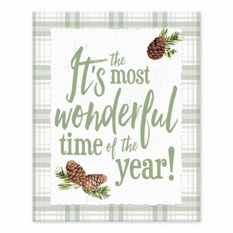 It's The Most Wonderful Time Of The Year 8x10 Tabletop Canvas