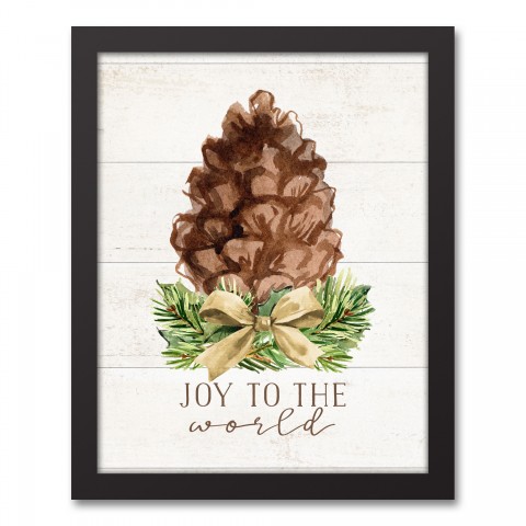 Joy To The World 11x14 Black Framed Canvas
