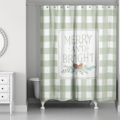 Merry And Bright 71x74 Shower Curtain