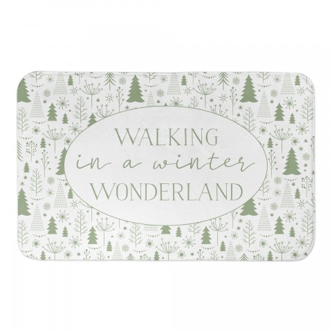 Walking In A Winter Wonderland 34x21 Bath Mat