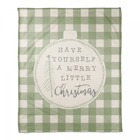 Have Yourself A Merry Little Chirstmas 50x60 Coral Fleece Blanket