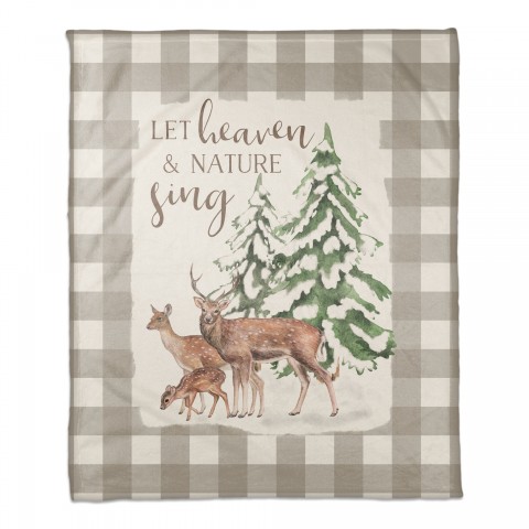 Let The Heavens Sing 50x60 Coral Fleece Blanket