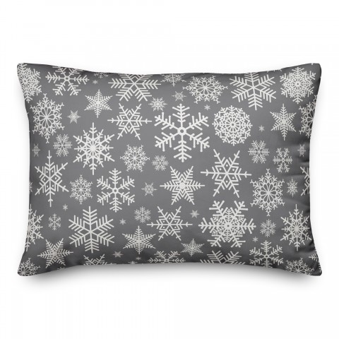 Snowflake Pattern 14x20 Spun Poly Pillow